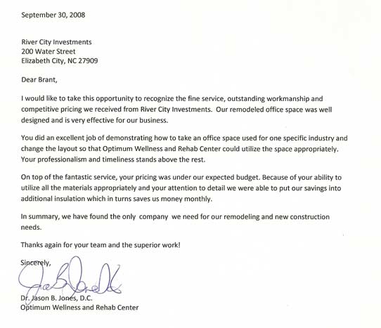 Jones Recommendation